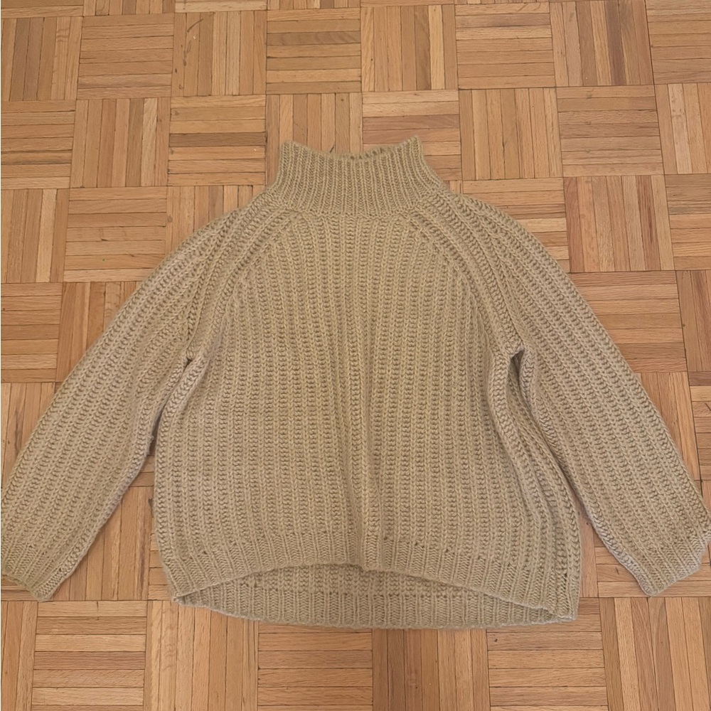 Blank NYC Chunky Cream Turtleneck Sweater